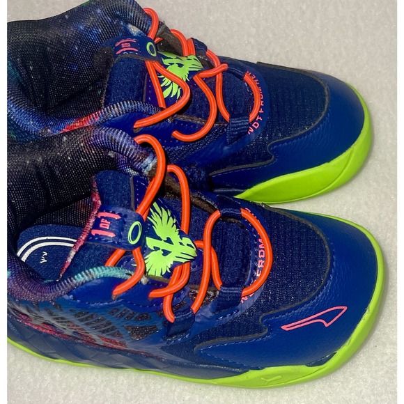 Puma MB 1 Galaxy AC MELO Basketball Shoes 385730 07 Kids Size 8C - Picture 2 of 7